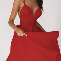 Khlea | Fließendes Maxikleid mit gekreuztem Rücken