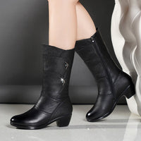 Fiora | Damen-Boots mit Plateau & Blockabsatz