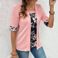 Ezra | Elegante Bluse mit Blumen-Patchwork