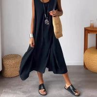 Blanne | Boho-Schickes ärmelloses Midikleid