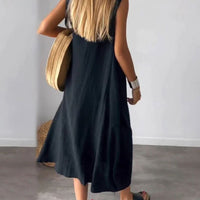 Jules | Leichtes ärmelloses langes Kleid