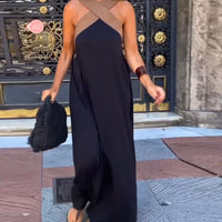 Mandie | Stilvolles rückenfreies Kleid mit Cross-Design