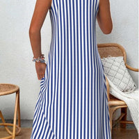 Raina | stylisches Kleid mit gestreiftem Design für den Sommer