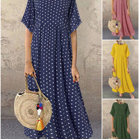 Jaeli | Boho-Maxikleid mit Tupfen