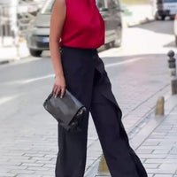 Rita | Asymmetrische Hose mit weitem Bein