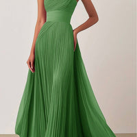 Jamie | Ein-Schulter-Falten-Ballkleid