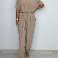 Rezel | V-Ausschnitt-Overall aus Baumwolle