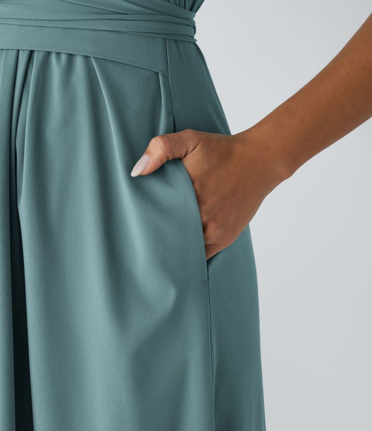 Ella | modisches Wickelkleid mit hoher Taille für Damen