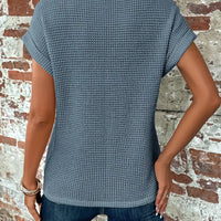 Zoey | Elegante strukturierte Kurzarmbluse
