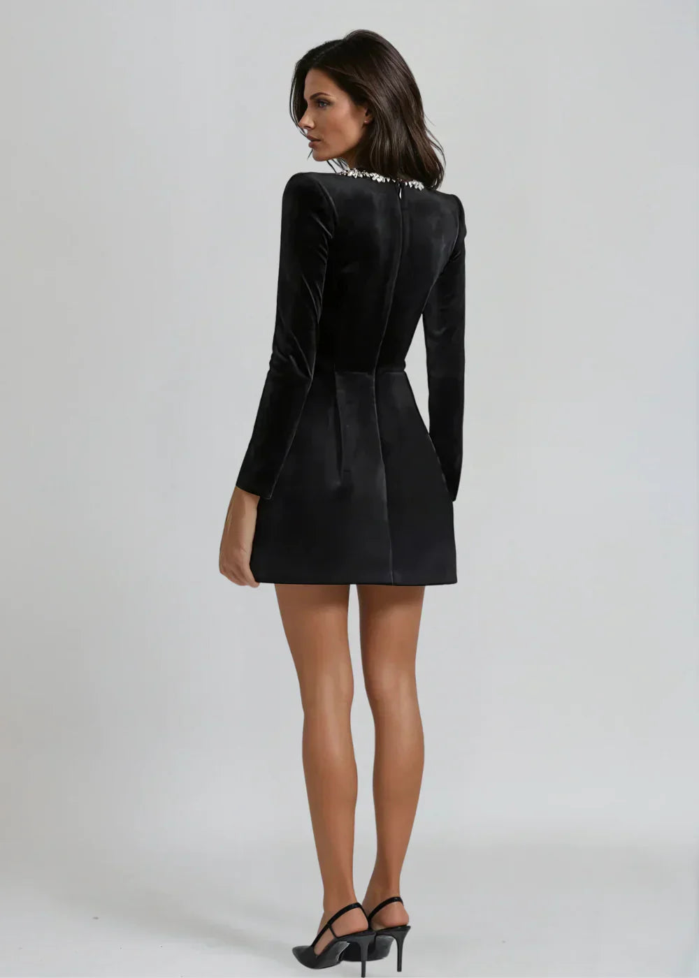 Marceline | Samt-Minikleid für Damen, chic & zeitlos