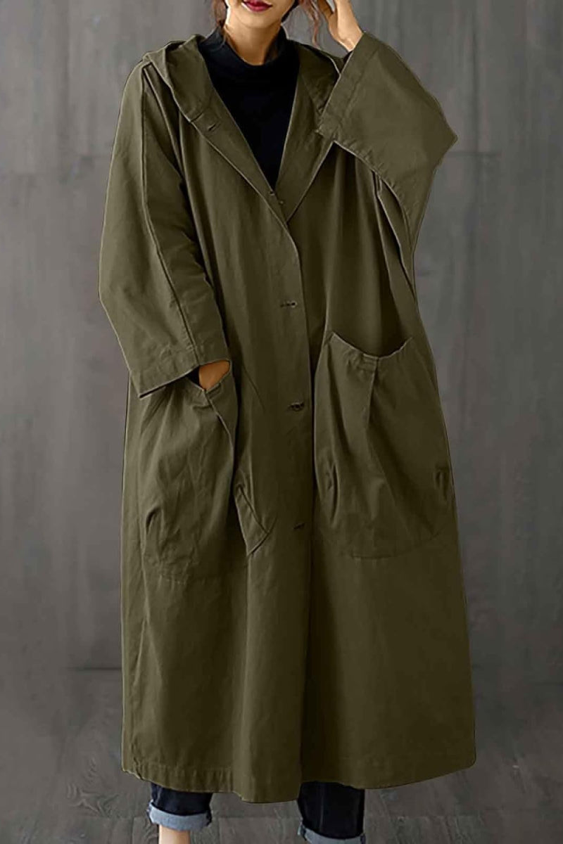 Nida | Oversize-Windjacke in Burgunderrot
