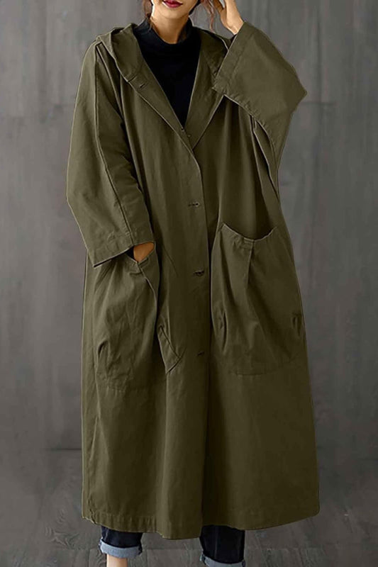 Nida | Oversize-Windjacke in Burgunderrot