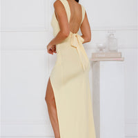 Mikai | Rückenfreies Krawattenkleid mit Schlitz