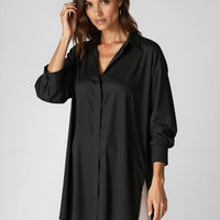 Lettie | modisches Oversize-Hemdkleid, bequeme Passform.