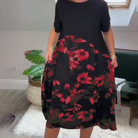 Norena | Patchwork-Kleid mit Blumenprint