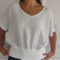 Nadia™ | Einfaches T-Shirt mit mittellangen Ärmeln