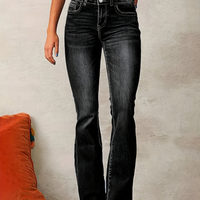 Jia | High-Waist Schlagjeans