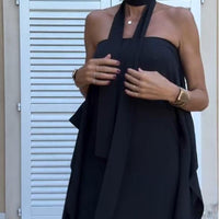 Ivy | femininer Kaftan mit fließendem Stoff und asymmetrischem Schnitt