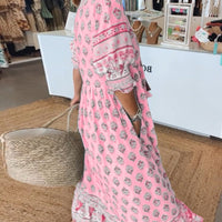 Liana | Bedrucktes Kleid mit V-Ausschnitt