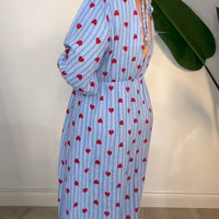 Maisy | elegantes Kleid mit Herzmuster