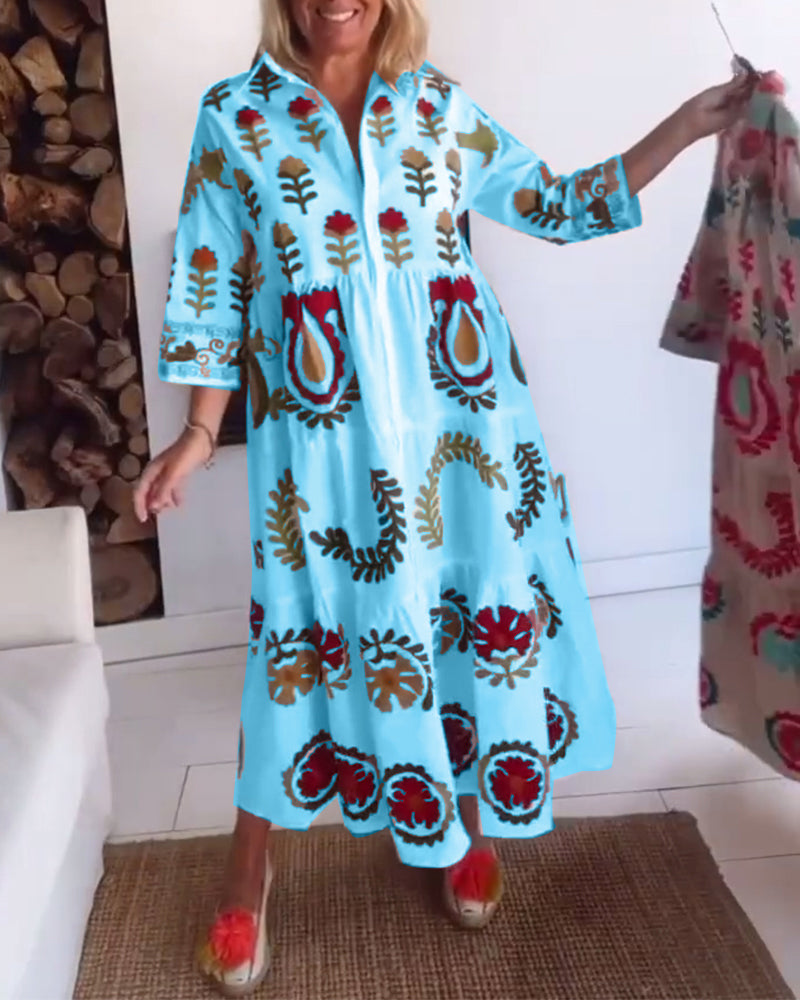 Zia | Kleid mit floralem Grafikdruck