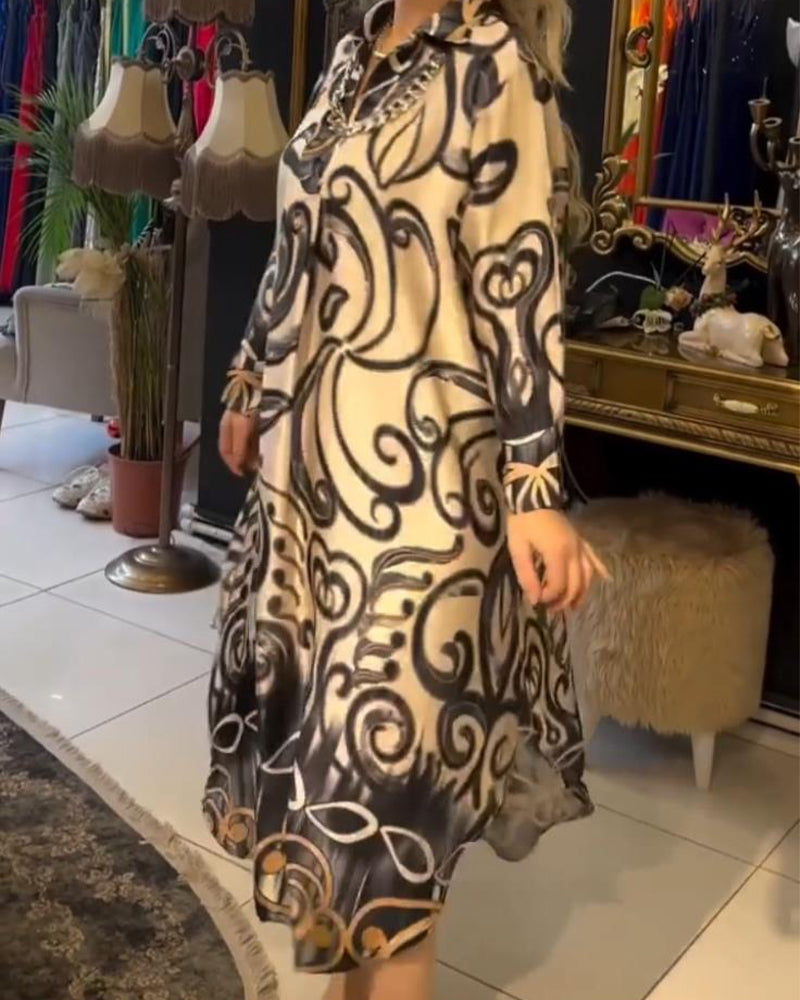 Carmen | Damenkleid, locker & elegant mit Print