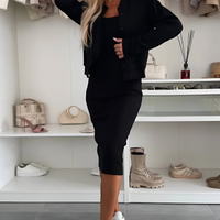 Zariyah™ | Bequemes Midikleid mit Strickjacke für Damen