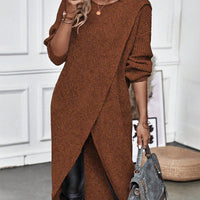 Kiara™ | Langes, Schlichtes Strickkleid für Damen