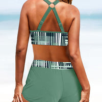 Lara | Gerippter Bikini mit hoher Taille