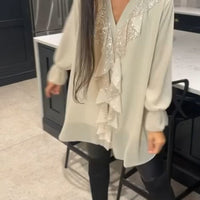 Aurora™ – Elegante Tunika mit Rüschen und Pailletten