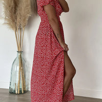 Everly | elegantes Maxikleid, schmeichelnder V-Ausschnitt.