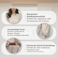 Greicy | Set aus fließendem Oberteil und weit geschnittener Hose