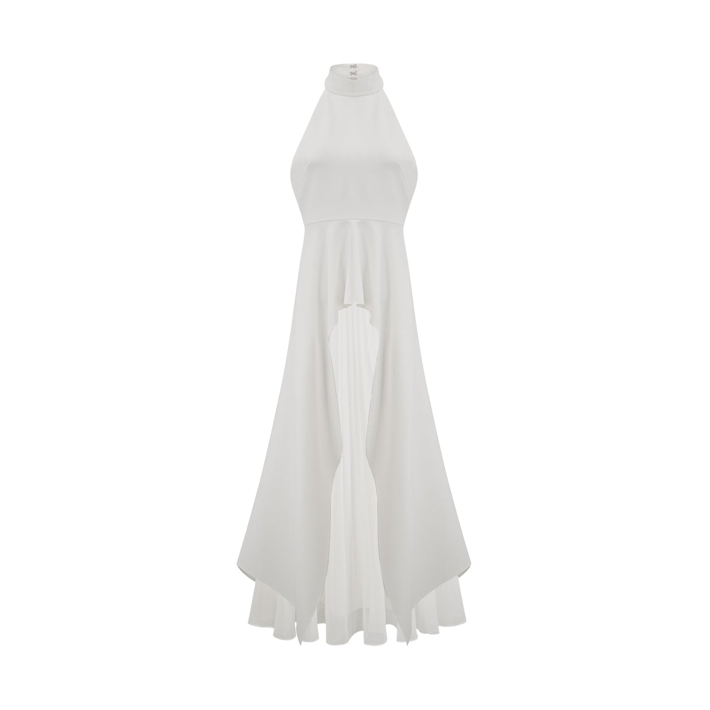 Reya | feminines langes Kleid mit Neckholder-Ausschnitt