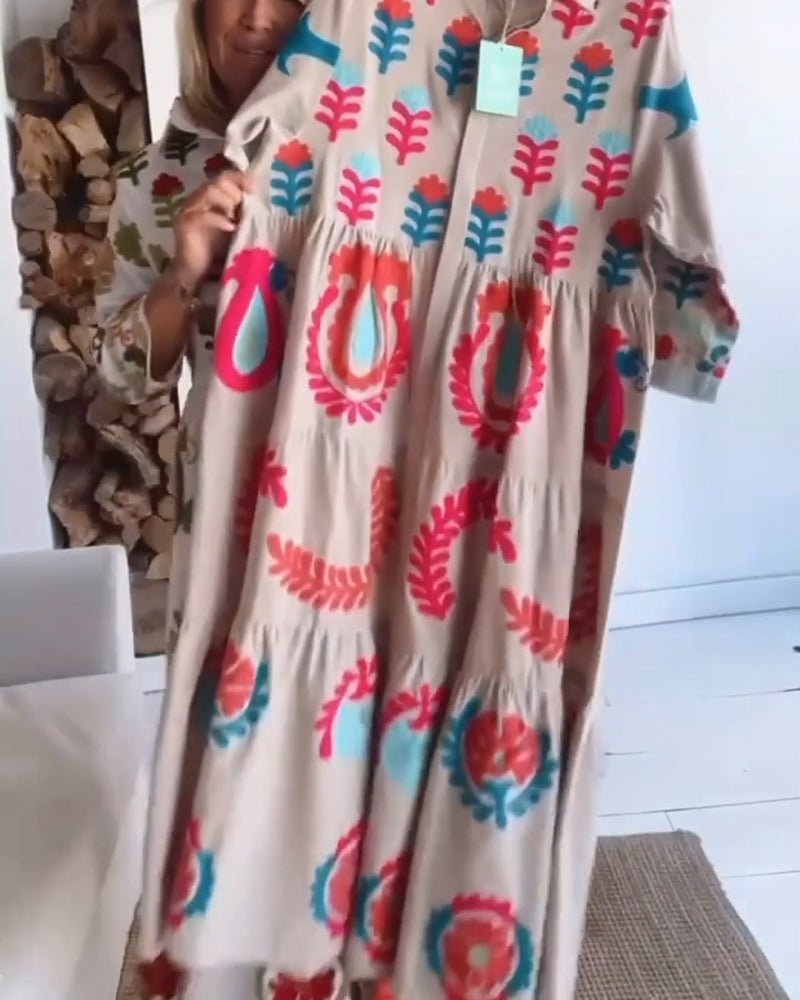 Zia | Kleid mit floralem Grafikdruck