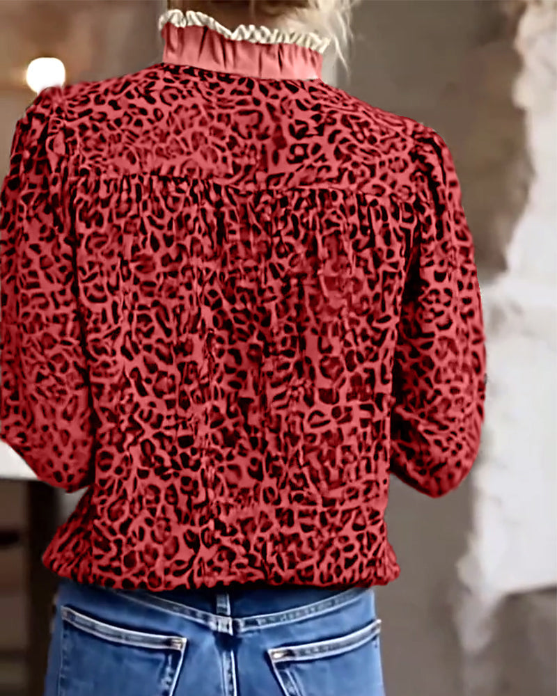 Jonah | Leopardenmuster Bluse