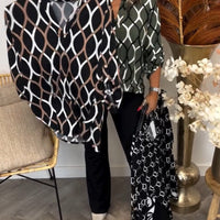 Zaniyah | lässige Bluse mit elegantem Muster