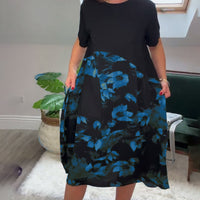 Norena | Patchwork-Kleid mit Blumenprint