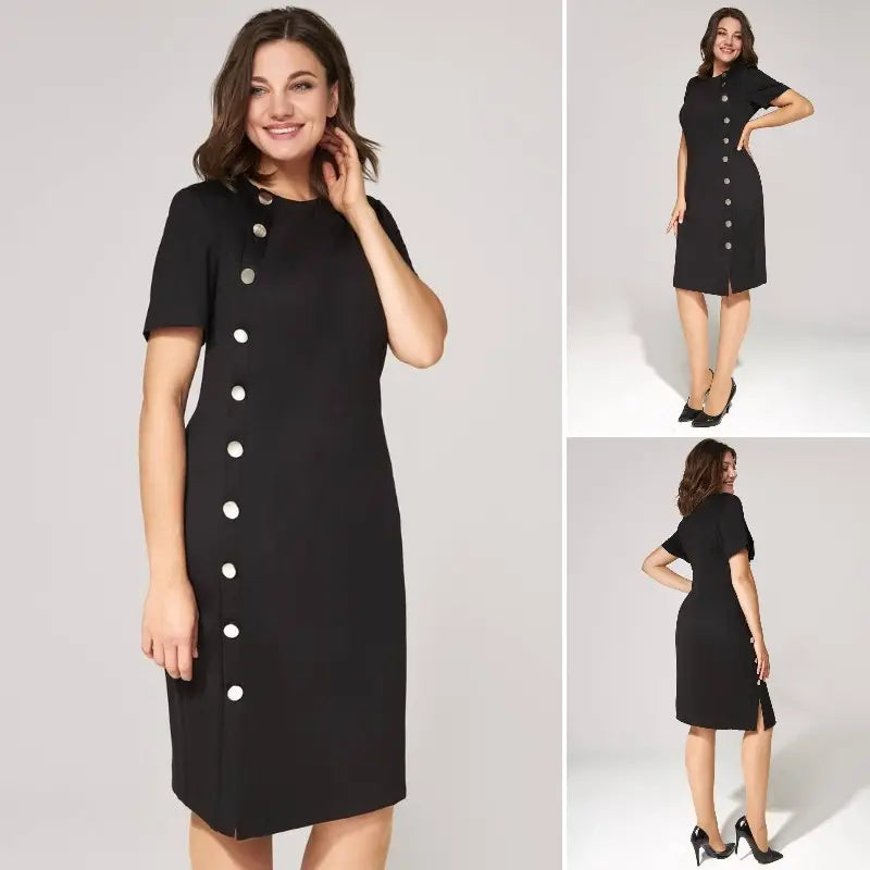 Rachel | Elegantes Kleid mit Rundhalsausschnitt