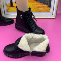 Mayi | Leder-Winterstiefeletten