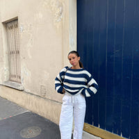 Hannah | Gestreifter Pullover