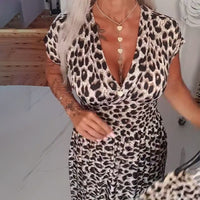 Rinn | Kleid mit Leo-Print