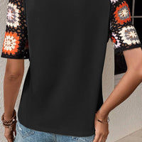 Meribeth | Häkel-Top mit Blumenmuster