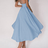 Khlea | Fließendes Maxikleid mit gekreuztem Rücken