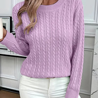Glenda | Zopfmuster-Strickpullover