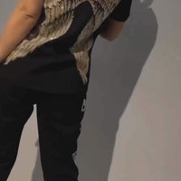 Ozria | Glamouröses Tiger-Trainingsanzug-Set