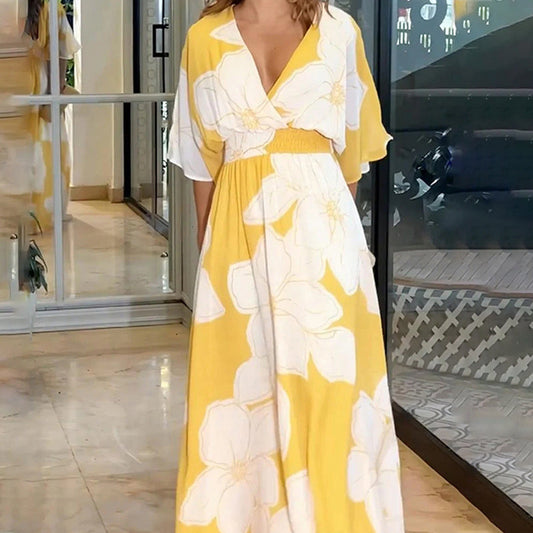 Ophel | Fließendes Sommerkleid mit Blumenmuster