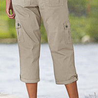 Harper | Lässige Cargohose mit halbhohem Bund und Bundfalten