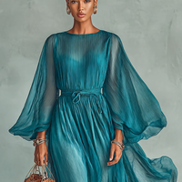 Isadira | Langes Chiffonkleid