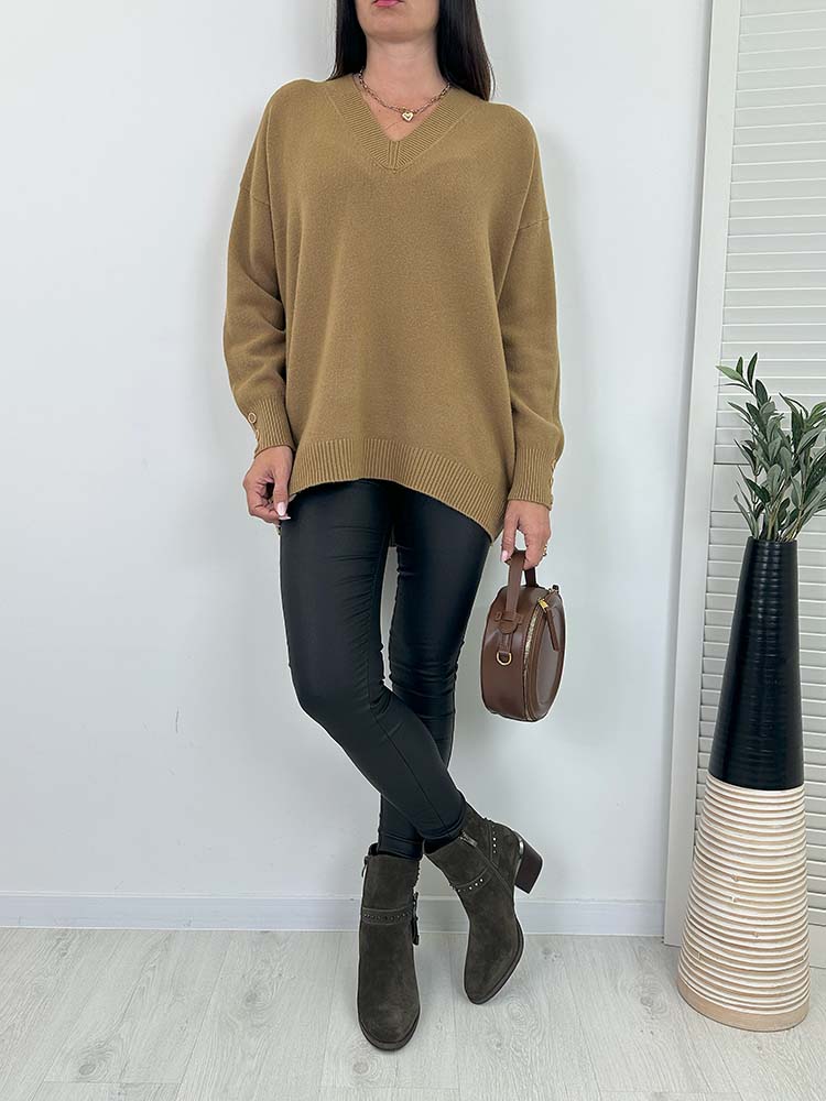 Zoryda | Strickpullover mit V-Ausschnitt