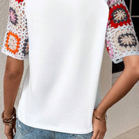 Meribeth | Häkel-Top mit Blumenmuster